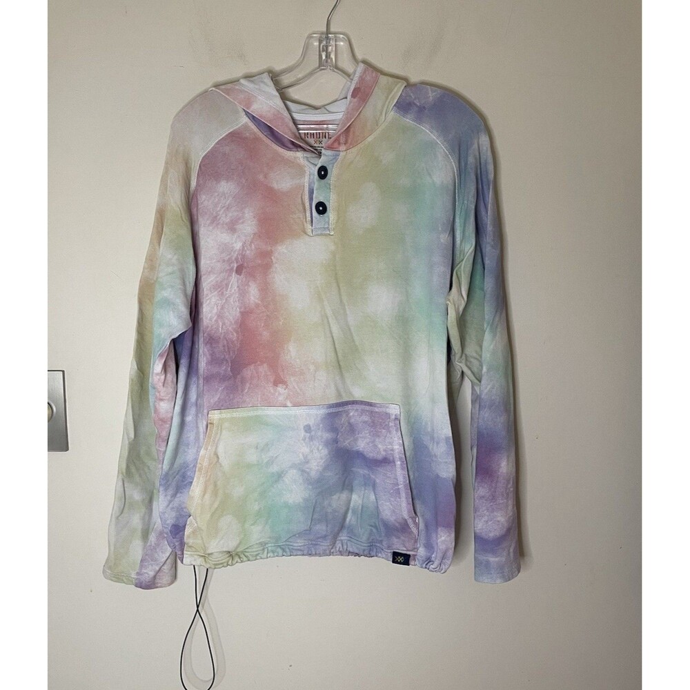 Rhone Hoodie Top Tie-dyed Pastel Women's XL unisex